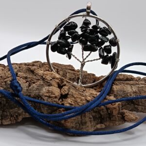 COLLARES ÁRBOL DE LA VIDA CUARZO TURMALINA NEGRA