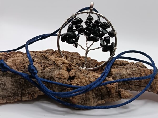 COLLARES ÁRBOL DE LA VIDA CUARZO TURMALINA NEGRA
