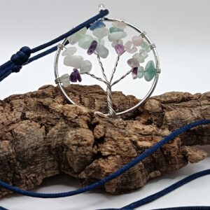 COLLARES ÁRBOL DE LA VIDA CUARZO FLUORITAS
