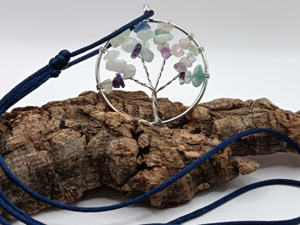 COLLARES ÁRBOL DE LA VIDA CUARZO FLUORITAS