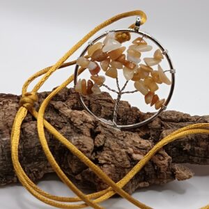 COLLARES ÁRBOL DE LA VIDA CUARZO HEMATOIDE
