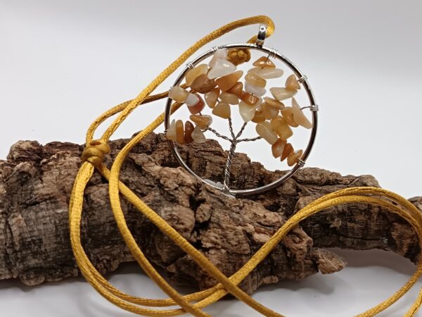 COLLARES ÁRBOL DE LA VIDA CUARZO HEMATOIDE