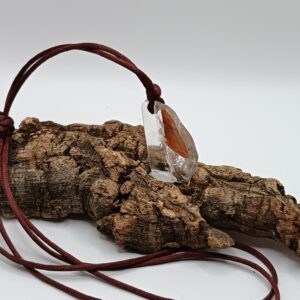 COLGANTE CON HUECO CUARZO ANFIBOL