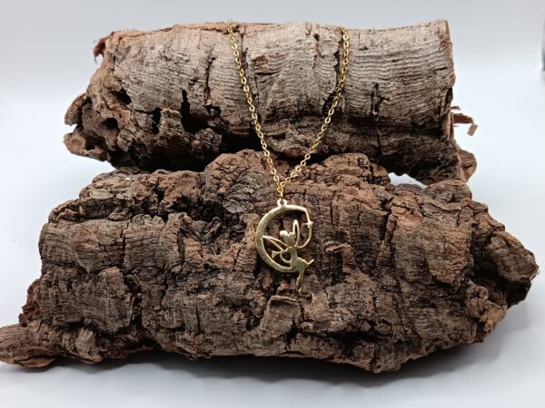 COLLARES DE ACERO INOXIDABLES BAÑADOS EN ORO HADA