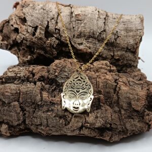 COLLARES DE ACERO INOXIDABLE BAÑADOS EN ORO SHAKYAMUNI
