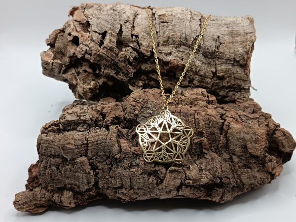 COLLARES DE ACERO INOXIDABLE BAÑADOS EN ORO TETRAGRAMATON