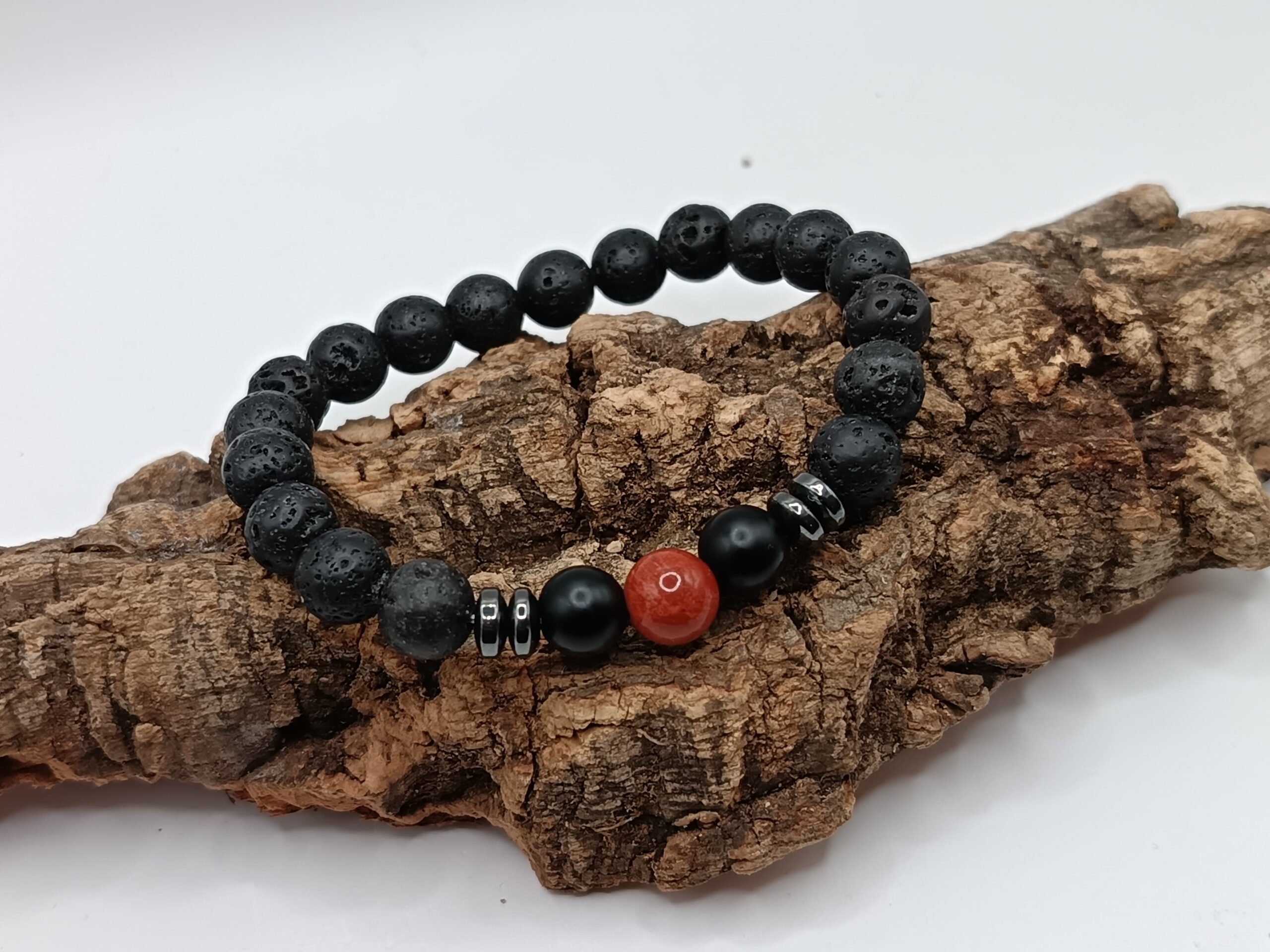 3 PIEDRAS OBSIDIANA, HEMATITE Y JASPE ROJO
