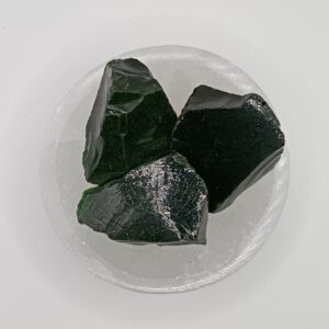 OBSIDIANA VERDE EN BRUTO