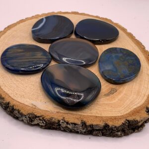 RODADO PLANO DE ÁGATA AZUL