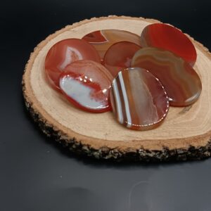 RODADO PLANO DE ÁGATAS CORNALINAS