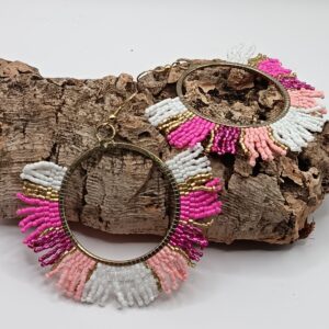 PENDIENTES OCEAN DE ROSAS ROSA