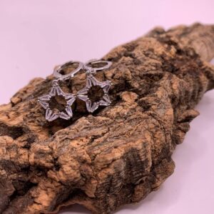 PENDIENTES ARITOS DE ESTRELLA CON CIRCONITAS